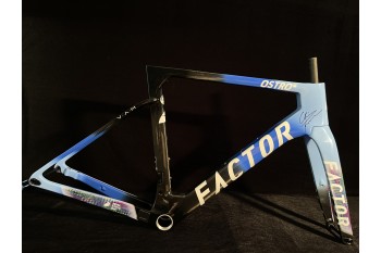 FACTOR OSTRO Carbon Road Bike Frame Blue and Black
