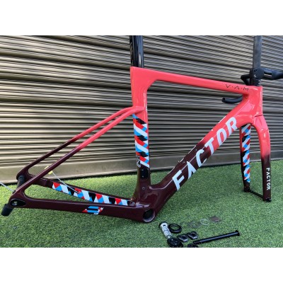 FACTOR OSTRO Carbon Road Bike Frame Red-FAKTOR OSTRO