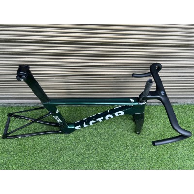 FACTOR OSTRO Carbon Road Bike Frame Dark Green and Black-ФАКТОР ОСТРО