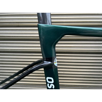 FACTOR OSTRO Carbon Road Bike Frame Dark Green and Black-TEGUR OSTRO