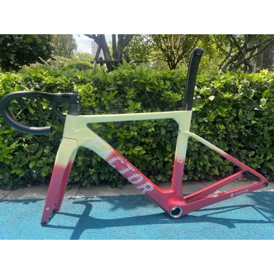 FACTOR OSTRO Carbon Road Bike Frame Red Yellow-FACTOR OSTRO