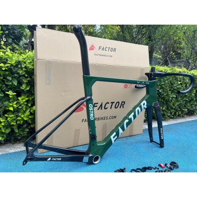 FACTOR OSTRO Carbon Road Bike Frame Mint Green and White-FATOR OSTRO