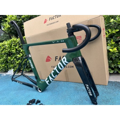 FACTOR OSTRO Carbon Road Bike Frame Dark Green and Black-FACTOR OSTRO