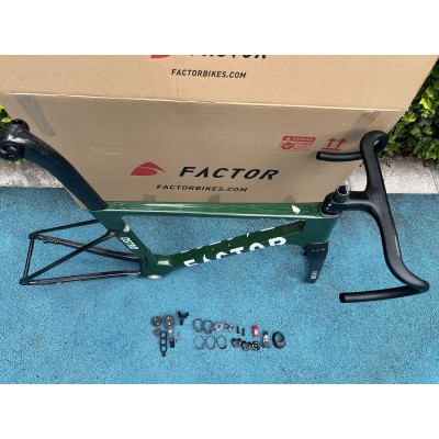 FACTOR OSTRO Carbon Road Bike Frame Dark Green and Black-FACTOR OSTRO