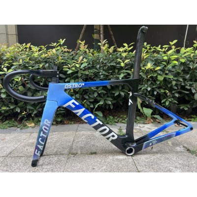 FACTOR OSTRO VAM Carbon Fiber Road Bicycle Frame Blue and Black-FACTOR OSTRO