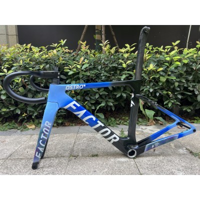 FACTOR OSTRO Carbon Road Bike Frame Blue and Black-ファクター・オストロ