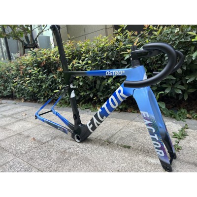 FACTOR OSTRO Carbon Road Bike Frame Blue and Black-TEGUR OSTRO