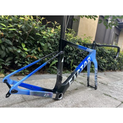 FACTOR OSTRO Carbon Road Bike Frame Blue and Black-TEGUR OSTRO