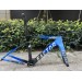 Cadre de vélo de route en carbone FACTOR OSTRO bleu et noirimage