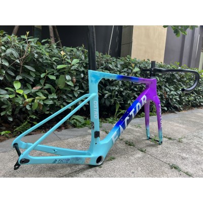 FACTOR OSTRO Carbon Road Bike Frame  Blue Stickers-FACTOR OSTRO