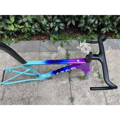 FACTOR OSTRO Carbon Road Bike Frame  Blue Stickers-FACTOR OSTRO