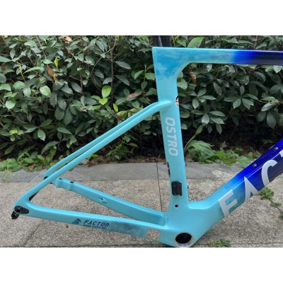 FACTOR OSTRO Carbon Road Bike Frame Red Yellow-TEGUR OSTRO