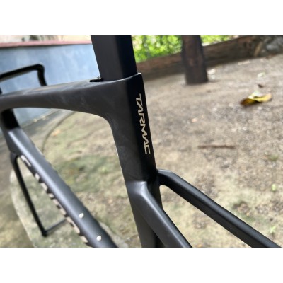 Carbon Fiber Road Bicycle Frame S-Works Tarmac SL7 Frameset Disc Brake Black With Chrome Stickers-S-Works SL7 freno a disco