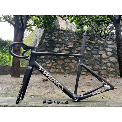 Carbon Fiber Road Bicycle Frame S-Works Tarmac SL7 Frameset Disc Brake Black With Chrome Stickers-S-Works SL7 Scheibenbremse