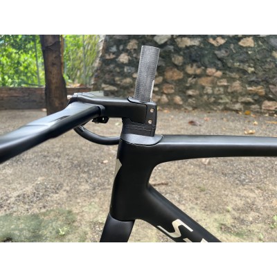 Carbon Fiber Road Bicycle Frame S-Works Tarmac SL7 Frameset Disc Brake Black With Chrome Stickers-S-Works SL7 Disc Brake