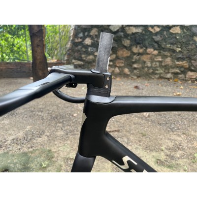 Carbon Fiber Road Bicycle Frame S-Works Tarmac SL7 Frameset Disc Brake Black With Chrome Stickers-S-Works SL7 Disk Fren