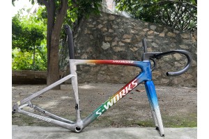 Cadru de bicicletă de drum din fibră de carbon S-Works Tarmac SL7 Cadrul Frână cu disc Ice Crack