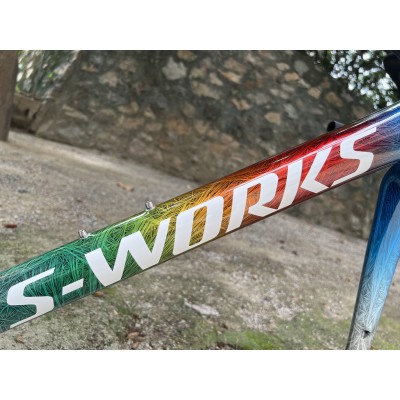 Carbon Fiber Road Bicycle Frame S-Works Tarmac SL7 Frameset Disc Brake Ice Crack-S-Works SL7 tárcsafék