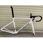 Carbon Fiber Road Bicycle Frame S-Works Tarmac SL7 Frameset Disc Brake White With Black Stickers