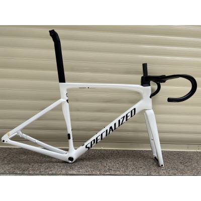 Carbon Fiber Road Bicycle Frame S-Works Tarmac SL7 Frameset Disc Brake White With Black Stickers-S-Works SL7 tárcsafék