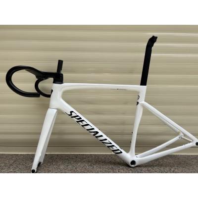 Carbon Fiber Road Bicycle Frame S-Works Tarmac SL7 Frameset Disc Brake White With Black Stickers-S-Works SL7 Disc Brake