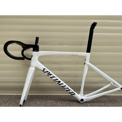 Carbon Fiber Road Bicycle Frame S-Works Tarmac SL7 Frameset Disc Brake White With Black Stickers-S-Works SL7 freno a disco