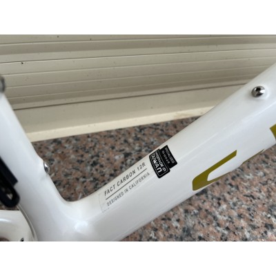 Carbon Fiber Road Bicycle Frame S-Works Tarmac SL7 Frameset Disc Brake White With Gold Stickers-S-Works SL7 Ketaspidur