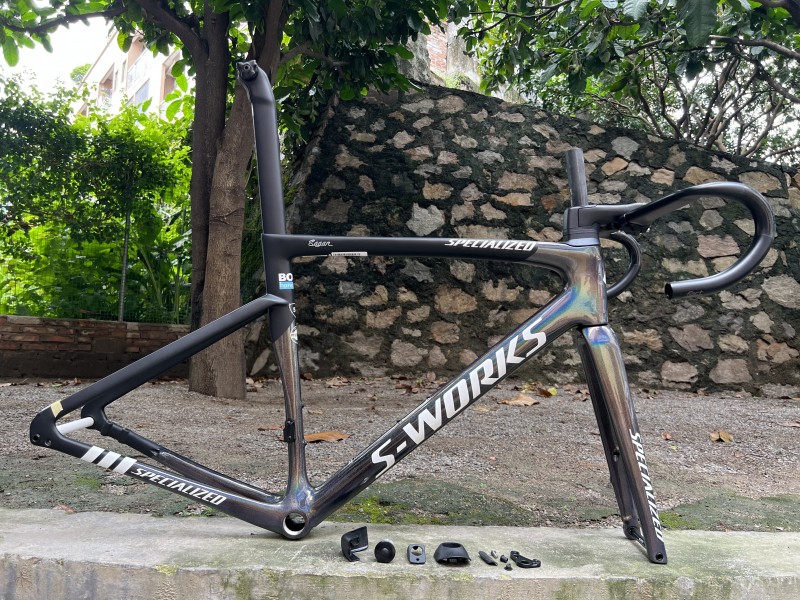 Karbon Fiber Yol Bisikleti Çerçevesi S-Works Tarmac SL7 Çerçeve Seti Disk Bukalemun
