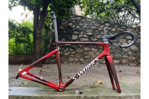 Cuadro de bicicleta de carretera de fibra de carbono S-Works Tarmac SL7 Frameset Freno de disco Dark Night Red