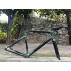 Carbon Fiber Road Bicycle Frame S-Works Tarmac SL7 Frameset Disc Brake Dark Night Green