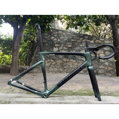 Carbon Fiber Road Bicycle Frame S-Works Tarmac SL7 Frameset Disc Brake Dark Night Green-S-Works SL7 Scheibenbremse