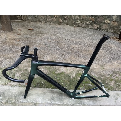 Carbon Fiber Road Bicycle Frame S-Works Tarmac SL7 Frameset Disc Brake Dark Night Green-S-Works SL7 Disk Fren