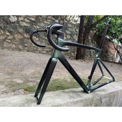 Carbon Fiber Road Bicycle Frame S-Works Tarmac SL7 Frameset Disc Brake Dark Night Green-S-Works SL7 tárcsafék