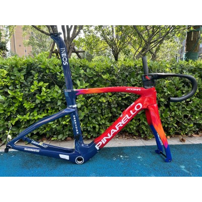 Pinarello DogMa F Carbon Fiber Road Bicycle Frame Rim Brake Golden Chameleon-Рамка Pinarello