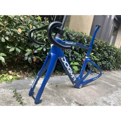 Pinarello DogMa F Carbon Fiber Road Bicycle Frame Rim Brake Blue-Pinarello Frame