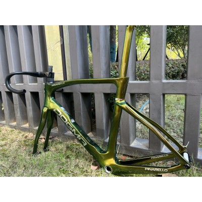 Pinarello DogMa F Carbon Fiber Road Bicycle Frame Disc Brake Golden Chameleon-Dogma F Disc Brake