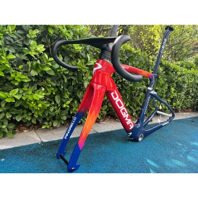 Pinarello DogMa F Carbon Fiber Road Bicycle Frame Rim Brake Golden Chameleon-Рамка Pinarello