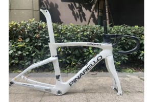 Pinarello DogMa F Karbon Fiber Yol Bisikleti Şasisi Disk Fren Beyaz