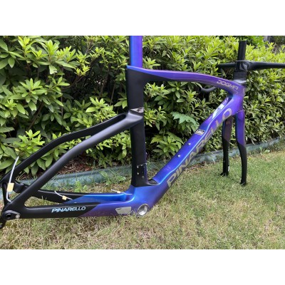 Pinarello DogMa F Carbon Fiber Road Bicycle Frame Rim Brake Blue Chameleon-Pinarello Frame