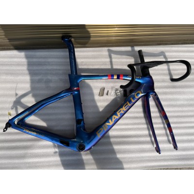 Pinarello DogMa F Disc Brake Carbon Road Bike Frame Blue Purple Chameleon-Dogma F Disc Brake