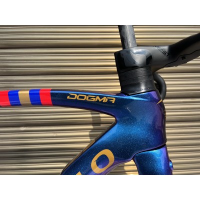 Pinarello DogMa F Carbon Road Bike Frame Blue Purple Chameleon-Quadro Pinarello