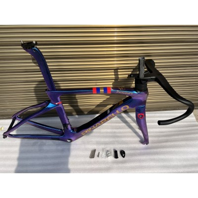 Pinarello DogMa F Carbon Road Bike Frame Blue Purple Chameleon-Quadro Pinarello