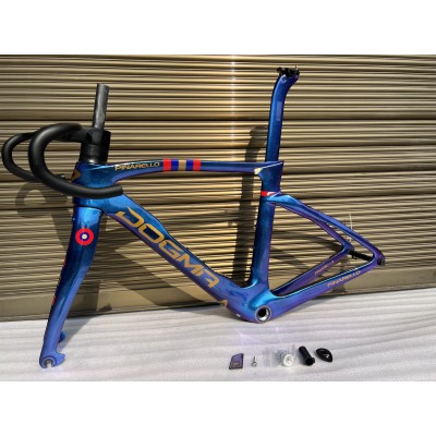Pinarello DogMa F Disc Brake Carbon Road Bike Frame Blue Purple Chameleon-Dogma F Disc Brake