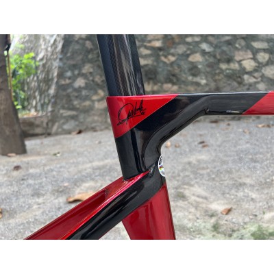 Cipollini RB1K AD.ONE Carbon Road Bicycle Frame Red With Black-Cipollini Frame