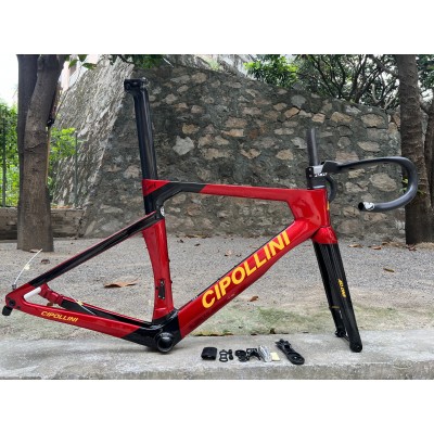 Cipollini RB1K AD.ONE Carbon Road Bicycle Frame Red With Black-Quadro Cipollini