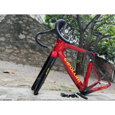 Cipollini RB1K AD.ONE Carbon Road Bicycle Frame Red With Black-Quadro Cipollini