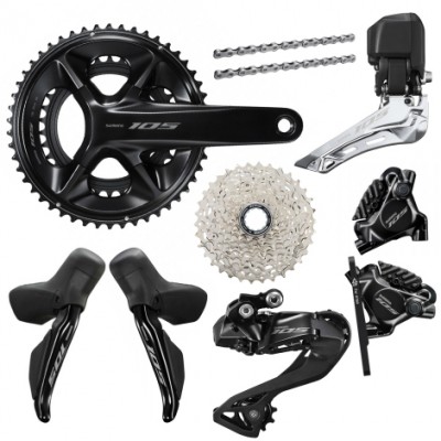 Shimano 105 R7170 Di2 Disc Groupset - 12 Speed-Disk grubu