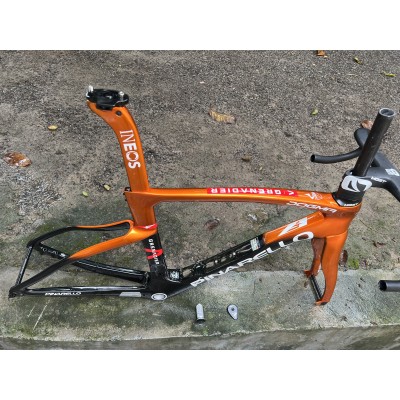 Pinarello DogMa F Carbon Road Bike Frame Orange With Black-Pinarello Frame