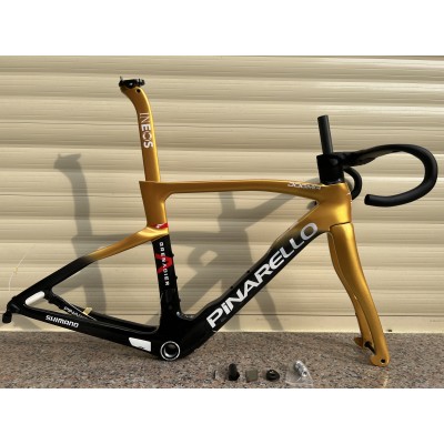 Pinarello DogMa F Carbon Road Bike Frame Gold With Black-Pinarello cadru