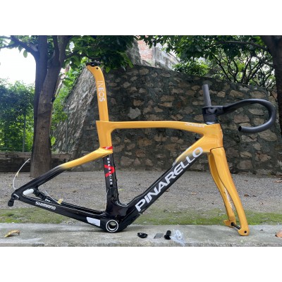 Pinarello DogMa F Carbon Road Bike Frame Gold With Black-Pinarello Rama